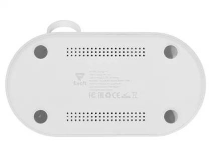 Складная зарядная станция с беспроводной зарядкой «Flashport», 15 Вт, белый (Р), фото 11
