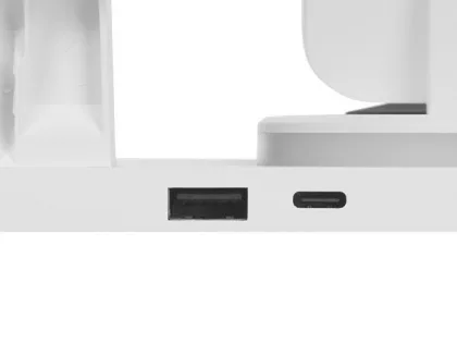 Складная зарядная станция с беспроводной зарядкой «Flashport», 15 Вт, белый (Р), фото 13