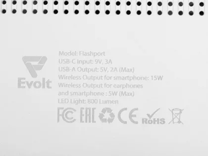 Складная зарядная станция с беспроводной зарядкой «Flashport», 15 Вт, белый (Р), фото 12