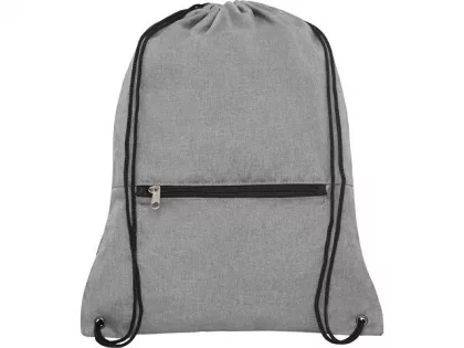 Складной рюкзак со шнурком Coss, heather medium grey, фото 3