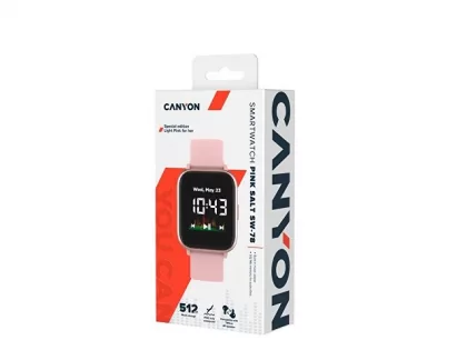 Смарт-часы со встроенным плеером Canyon SaltSW-78, розовый (Р), фото 4