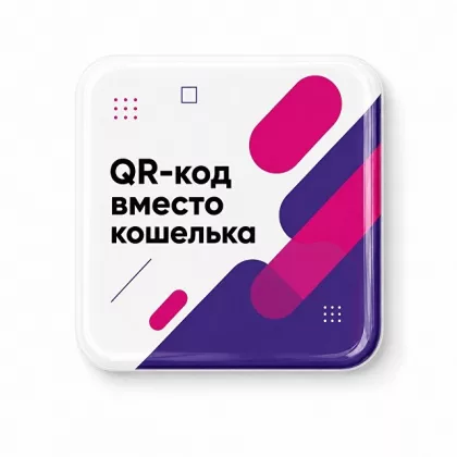 Объемный стикер из смолы для прикассовой зоны квадратный M, 9,5х9,5 см, фото 2