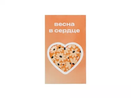 Стикер-открытка из смолы с фоновой запечаткой, 3 см, фото 1