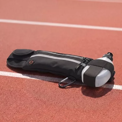 Спортивная сумка для бега с бутылкой 270ml "Marathon", черный, фото 1