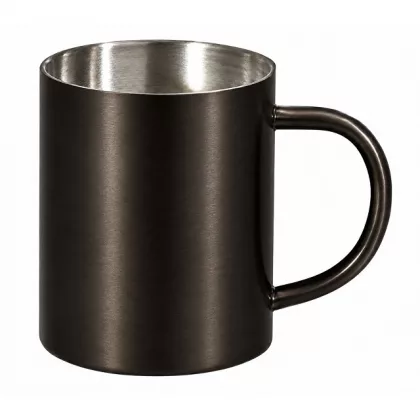 Стальная кружка с двойными стенками "Altai", gun metal, фото 3