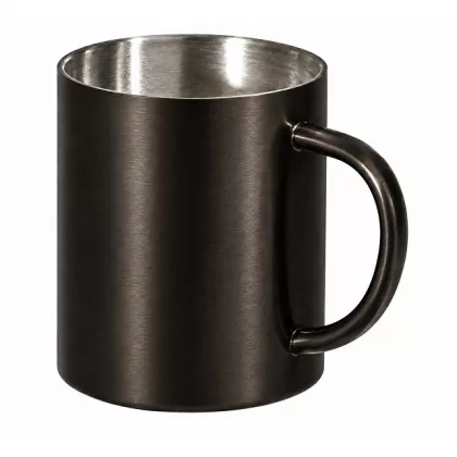Стальная кружка с двойными стенками "Altai", gun metal, фото 2