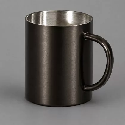 Стальная кружка с двойными стенками "Altai", gun metal