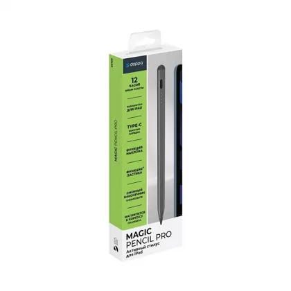 Стилус активный Magic Pencil Pro для iPad, графит, Deppa, фото 7