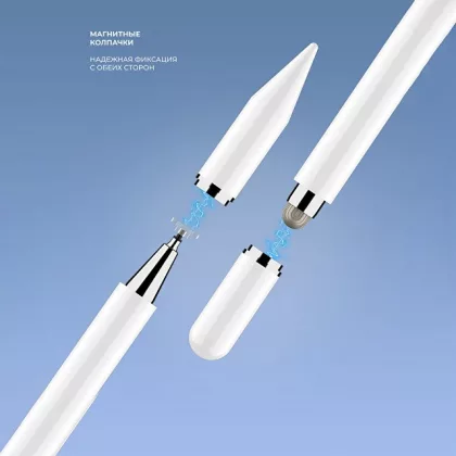 Стилус универсальный Pro Stick для планшетов и смартфонов, белый, Deppa, фото 6