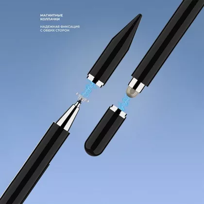 Стилус универсальный Pro Stick для планшетов и смартфонов, черный, Deppa, фото 6