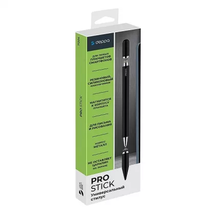 Стилус универсальный Pro Stick для планшетов и смартфонов, черный, Deppa, фото 9