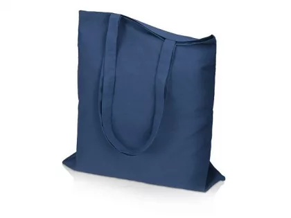 Сумка для шопинга Carryme 140 хлопковая, 140 г/м2, нейви, фото 2
