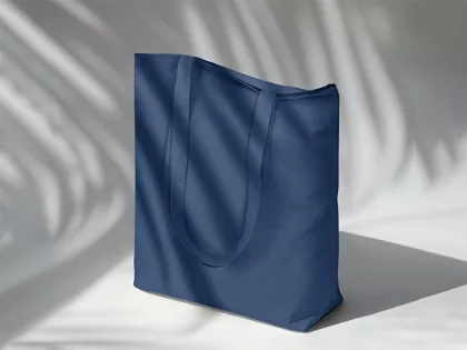 Сумка для шопинга Carryme 140 хлопковая, 140 г/м2, нейви