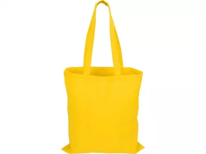 Сумка для шопинга Carryme 140 хлопковая, 140 г/м2, желтый, фото 4