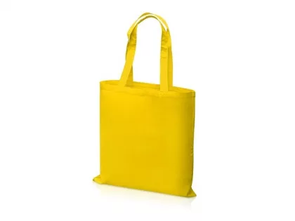 Сумка для шопинга Carryme 140 хлопковая, 140 г/м2, желтый, фото 3