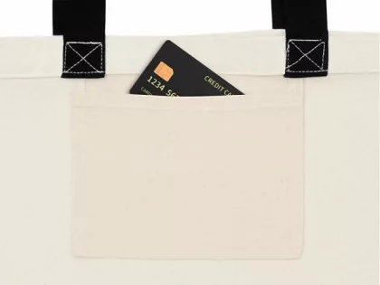 Сумка для шоппинга Cotton из переработанного хлопка 280 г, черный, фото 6
