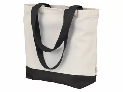 Сумка для шоппинга Cotton из переработанного хлопка 280 г, черный, фото 2