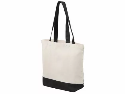 Сумка для шоппинга Cotton из переработанного хлопка 280 г, черный, фото 4