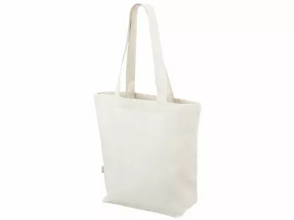 Сумка для шоппинга Cotton из переработанного хлопка 280 г, натуральный, фото 4