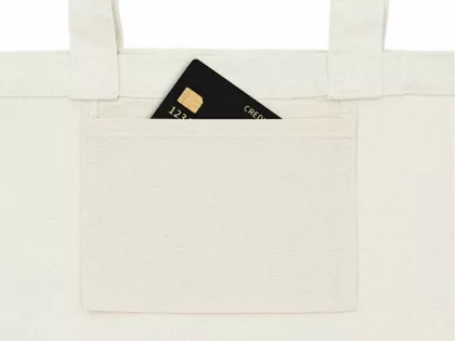 Сумка для шоппинга Cotton из переработанного хлопка 280 г, натуральный, фото 6