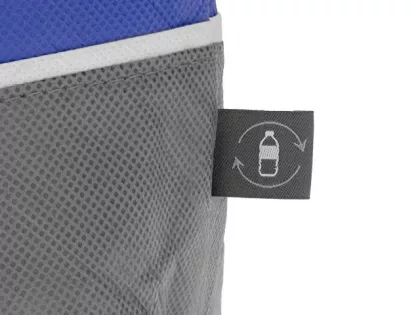 Сумка-холодильник Reviver с длинными ручками из нетканого переработанного материала RPET, синий/серый, фото 7