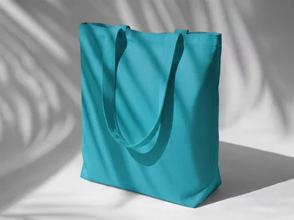 Сумка из плотного хлопка «Carryme 220», бирюзовый 320C NEW