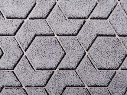Светящийся в темноте плед Lattice черный, фото 7