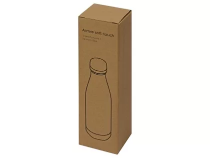 Термобутылка Актив Soft Touch, 500мл, темно-синий, фото 3