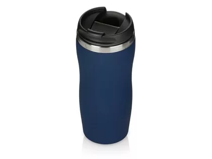 Термокружка "Double wall mug C1", soft touch, 350 мл, темно-синий (Р)