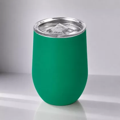 Термокружка Sense Gum, soft-touch, непротекаемая крышка, 370мл, зеленый (Р)