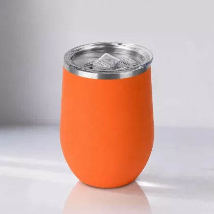 Термокружка "Vacuum mug C1", soft touch, 370мл, оранжевый