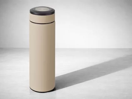 Термос «Confident» с покрытием soft-touch 420мл, бежевый, фото 8