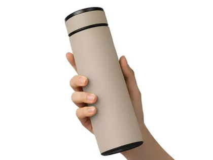 Термос «Confident» с покрытием soft-touch 420мл, бежевый, фото 6