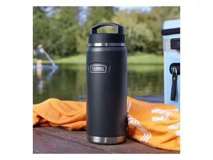 Термос из нерж. стали тм THERMOS IS-212 GT 1.2L, темно-серый, фото 9