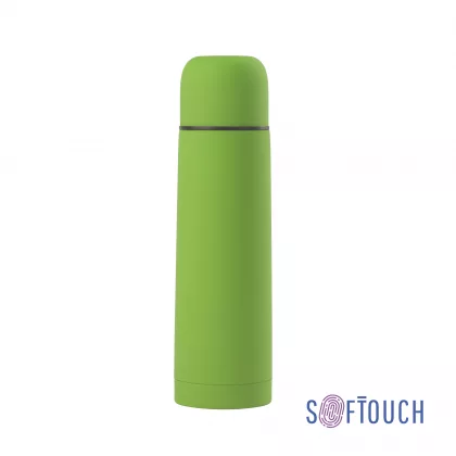 Термос "Крит" 500 мл, покрытие soft touch, зеленое яблоко