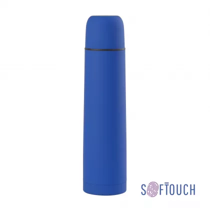 Термос "Родос", покрытие soft touch, 1 л., синий
