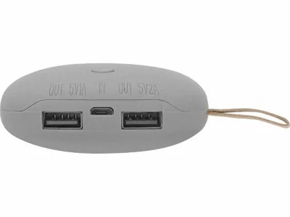 Универсальное зарядное устройство power bank в форме камня. 7800MAH. gray (Р), фото 5