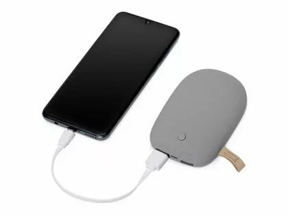Универсальное зарядное устройство power bank в форме камня. 7800MAH. gray (Р), фото 2