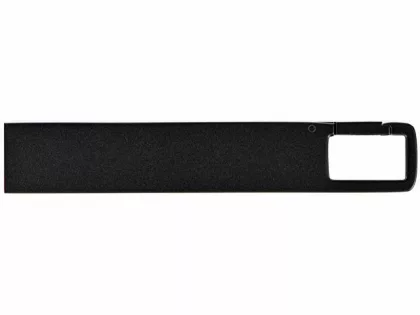 USB 2.0- флешка на 32 Гб c подсветкой логотипа «Hook LED», темно-серый, синяя подсветка, фото 3