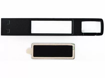 USB 2.0- флешка на 32 Гб c подсветкой логотипа «Hook LED», темно-серый, синяя подсветка, фото 8