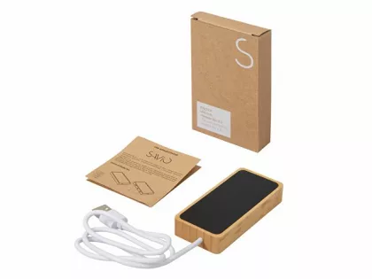 USB хаб с подсветкой лого «Reedia S5», 3*USB, 1*Type C, бамбук, черный, фото 9