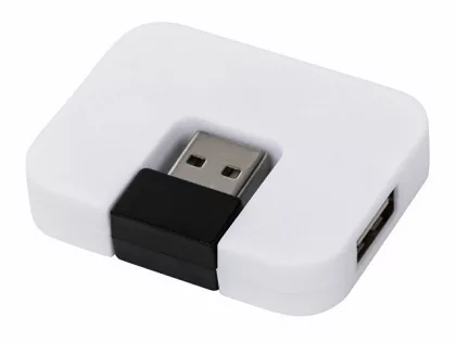USB Hub "Gaia" на 4 порта, белый, фото 3