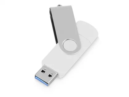 USB3.0/USB Type-C флешка на 16 Гб «Квебек C», белый, фото 3
