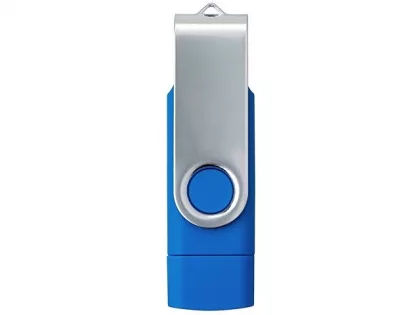 USB3.0/USB Type-C флешка на 16 Гб «Квебек C», синий, фото 4
