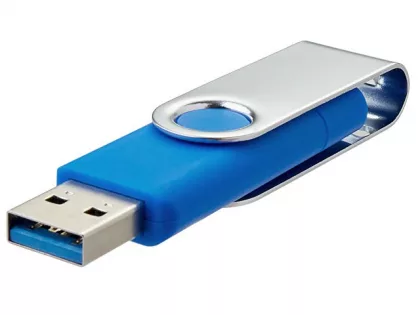USB3.0/USB Type-C флешка на 16 Гб «Квебек C», синий, фото 6