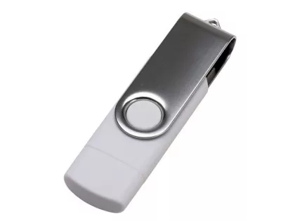 USB3.0/USB Type-C флешка на 32 Гб «Квебек C», белый, фото 4