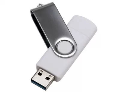 USB3.0/USB Type-C флешка на 32 Гб «Квебек C», белый, фото 3