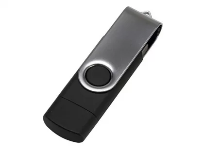 USB3.0/USB Type-C флешка на 32 Гб «Квебек C», черный, фото 4
