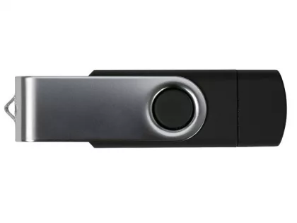 USB3.0/USB Type-C флешка на 32 Гб «Квебек C», черный, фото 5