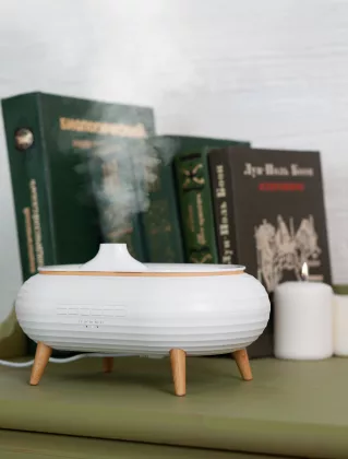 Увлажнитель воздуха "Smart Air" с bluetooth-колонкой, мелодиями и релаксирующими шумами, с подсветкой и ароматизатором, белый, фото 5